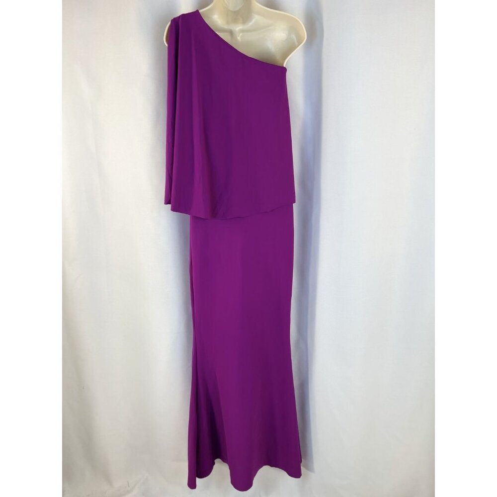 Chiara Boni La Petite Robe Purple Back Drape Gown $995 - Picture 8 of 15